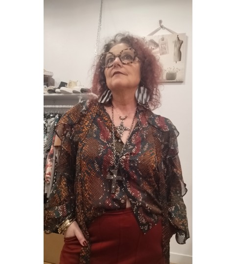 Blouse Lady fluide et volants Rue Mazarine