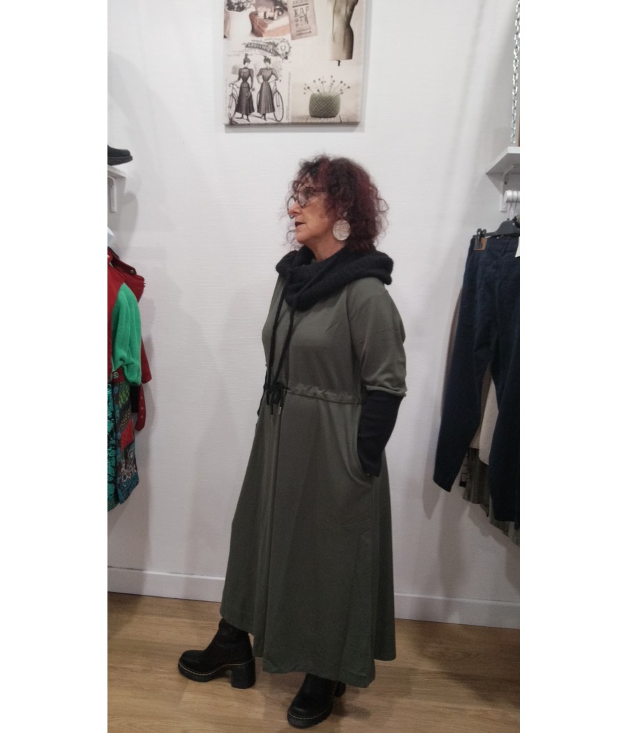 robe - longue - kaki - avec - poches - pan - rougefantomasnoir.com
