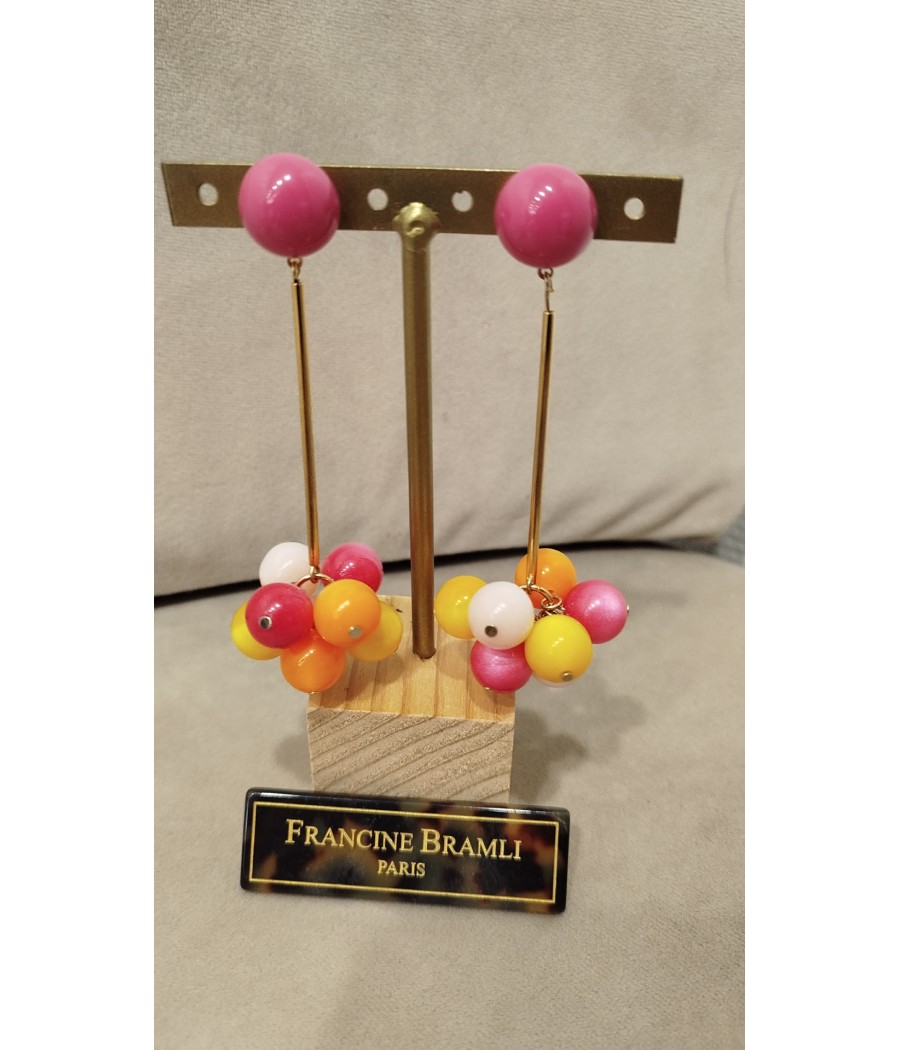 Boucles d'oreilles Grappe Francine Bramli