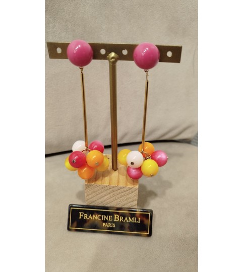 Boucles d'oreilles Grappe Francine Bramli